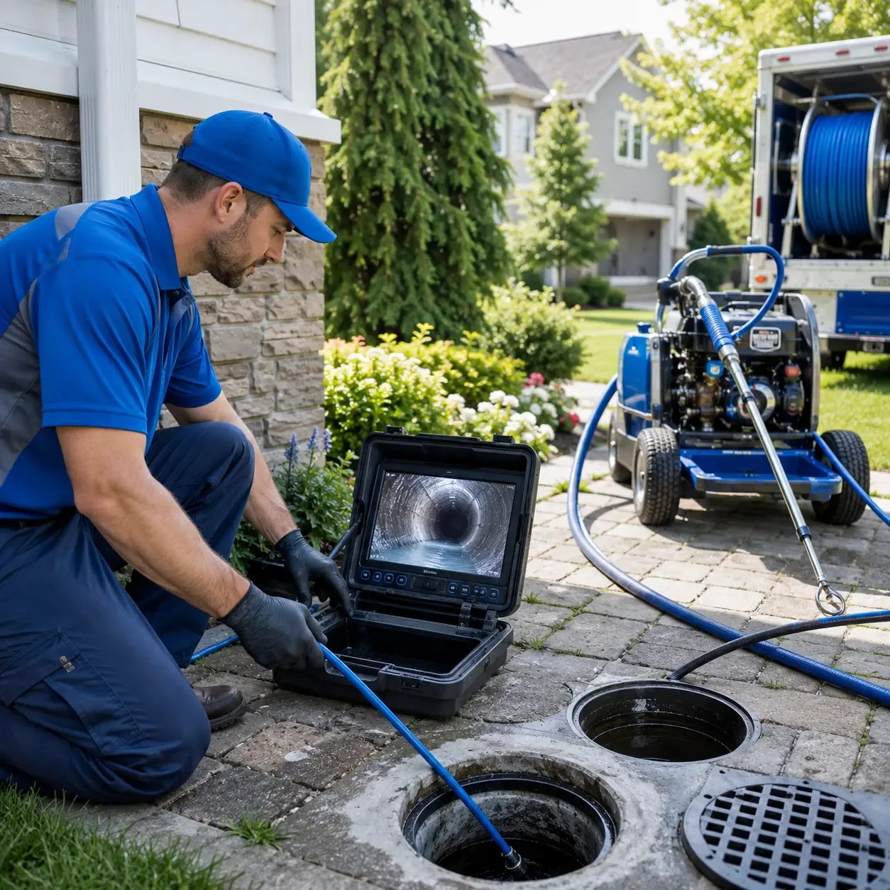 Outdoor drain cleaning professionals serving Snover, MI
